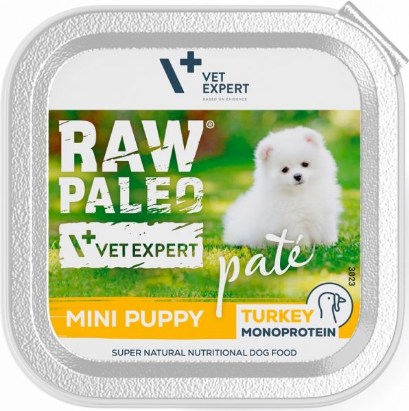 VET EXPERT RAW PALEO Pate Puppy Mini Turkey 150 g pasztet dla szczeniąt indyk