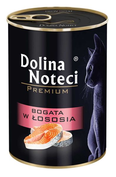 DOLINA NOTECI Premium Bogata w łososia dla kotów dorosłych 400 g