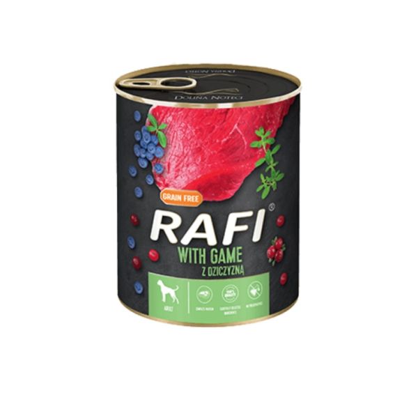 RAFI Game z dziczyzną 800 g mokra karma dla psa