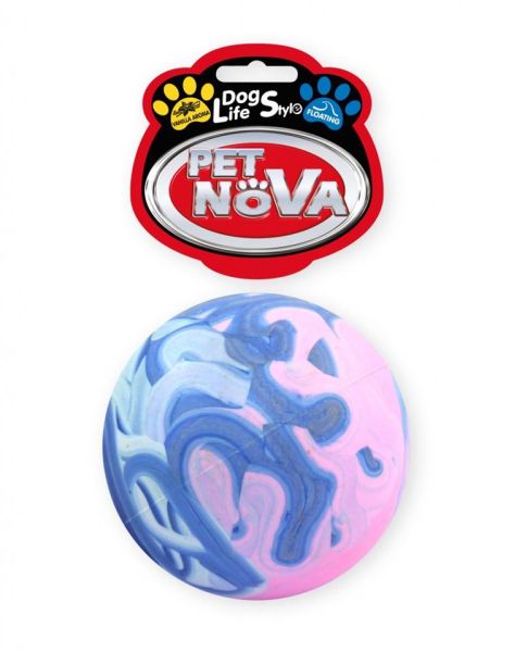 PET NOVA DOG LIFE STYLE Piłka pełna pływająca rozm. 7cm, multikolor, aromat wanilia