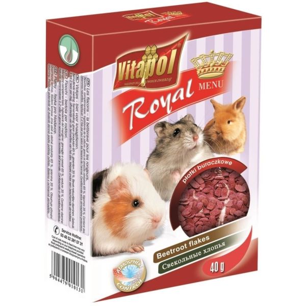 VITAPOL Menu Płatki buraczkowe dla gryzoni 40 g