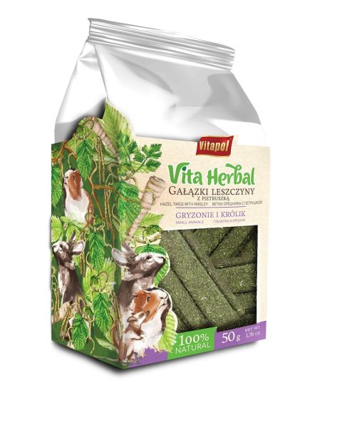 VITAPOL Vita Herbal Gałązki leszczyny dla gryzoni i królika 50g