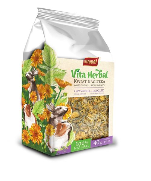 VITAPOL Vita Herbal Kwiat nagietka dla gryzoni i królika 40g