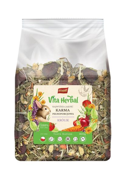 VITAPOL Vita Herbal Karma pełnoporcjowa dla królika 400g