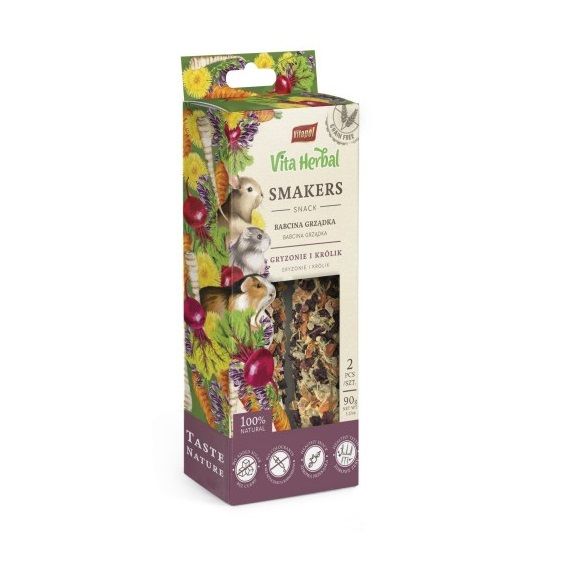 VITAPOL Smakers Babcina grządka dla gryzoni i królika 90 g