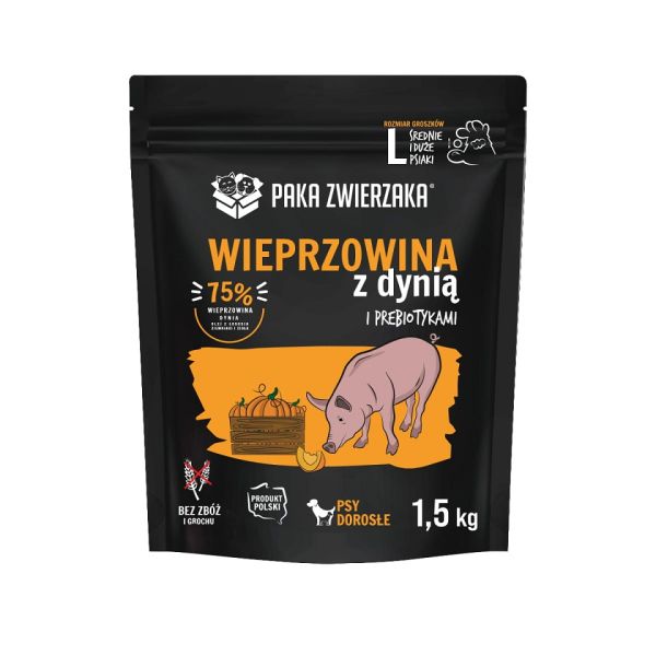 PAKA ZWIERZAKA Seventh Heaven Karma sucha Wieprzowina z dynią L 1,5 kg