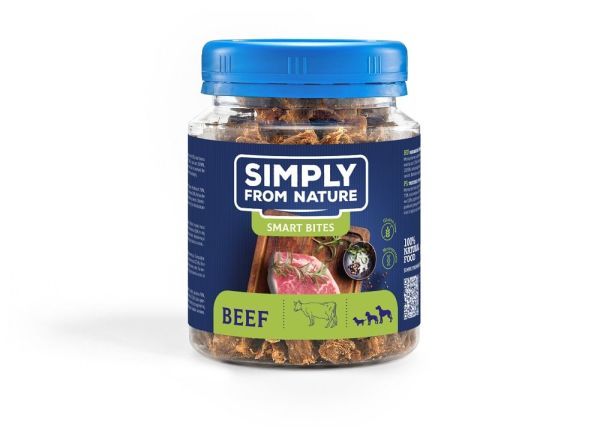 SIMPLY FROM NATURE Smart Bites Trenerki z wołowiny dla psów 130 g