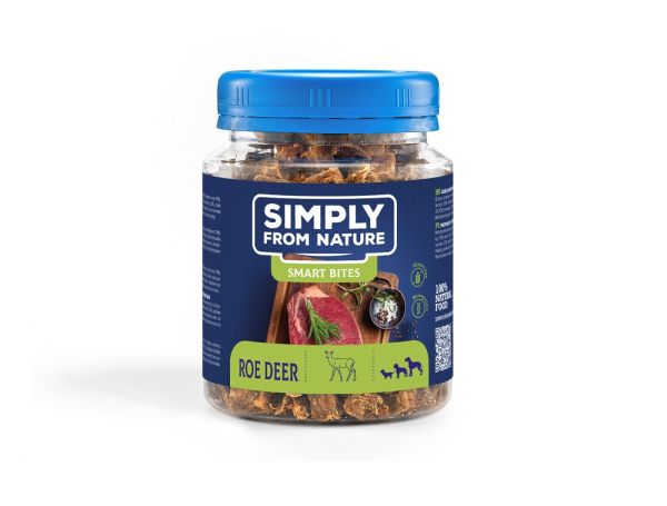 SIMPLY FROM NATURE Smart Bites Trenerki z sarny dla psów 130 g