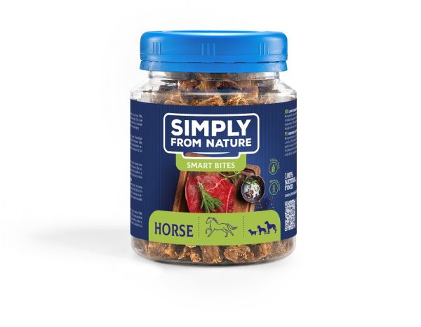 SIMPLY FROM NATURE Smart Bites Trenerki z koniny dla psów 130 g