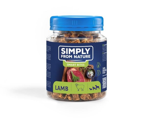 SIMPLY FROM NATURE Smart Bites Trenerki z jagnięciny dla psów 130 g