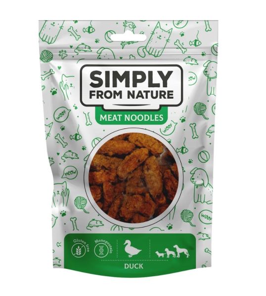 SIMPLY FROM NATURE Meat Noodles Mięsne kluski z kaczką dla psów 80 g