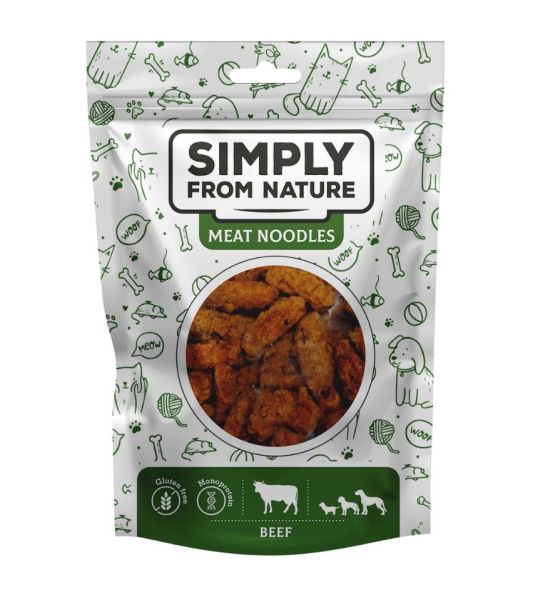 SIMPLY FROM NATURE Meat Noodles Mięsne kluski z wołowiną dla psów 80 g