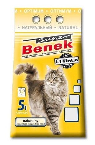 BENEK Super Optimum Żwirek bentonitowy naturalny 5 l