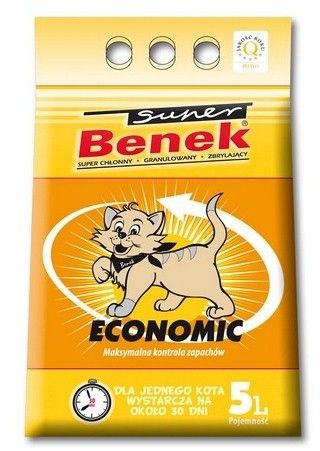 BENEK Super economic Żwirek bentonitowy 5 l