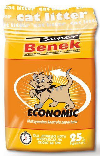BENEK Super economic Żwirek bentonitowy 25 l