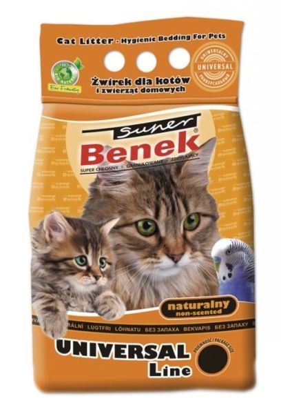 BENEK Super uniwersal Żwirek bentonitowy naturalny 25 l