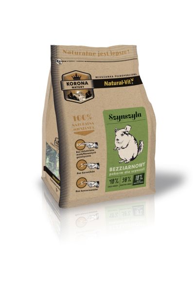 NATURAL-VIT Korona Natury Mieszanka pełnoporcjowa dla szynszyli 750 g