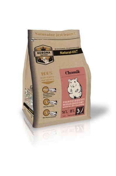 NATURAL-VIT Korona Natury Mieszanka pełnoporcjowa dla chomików 750 g