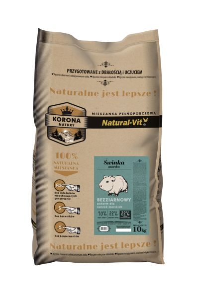 NATURAL-VIT Korona Natury Mieszanka pełnoporcjowa świnka morska 10 kg