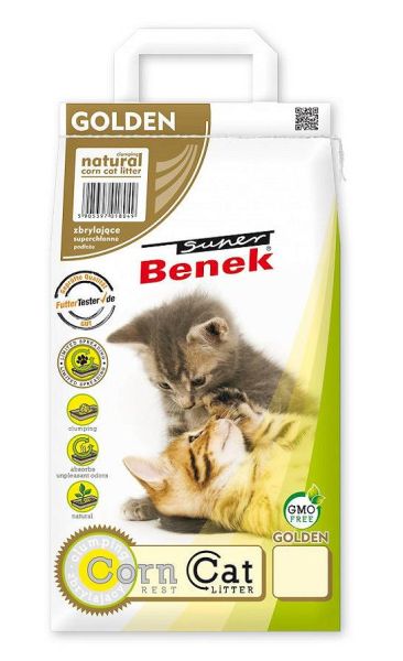 BENEK Super Corn cat Żwirek kukurydziany golden 25 l