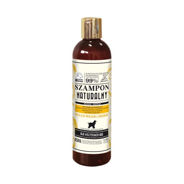 SUPER BENO Szampon naturalny Długi włos i sierść 300 ml