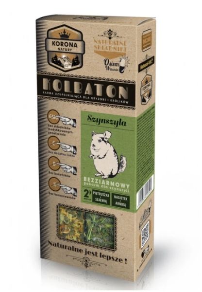 NATURAL-VIT Korona Natury Kolbaton dla szynszyli pietruszka i szałwia/nagietek i arnika