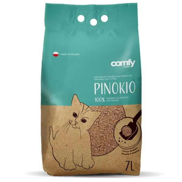 COMFY Pinokio Żwirek drewniany zbrylający 7 l