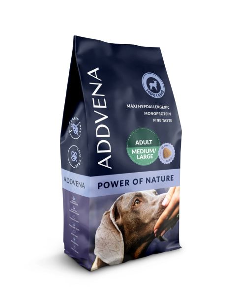 ADDVENA Power of Nature Adult medium&amp;large 10 kg jagnięcina dla psów ras średnich i dużych