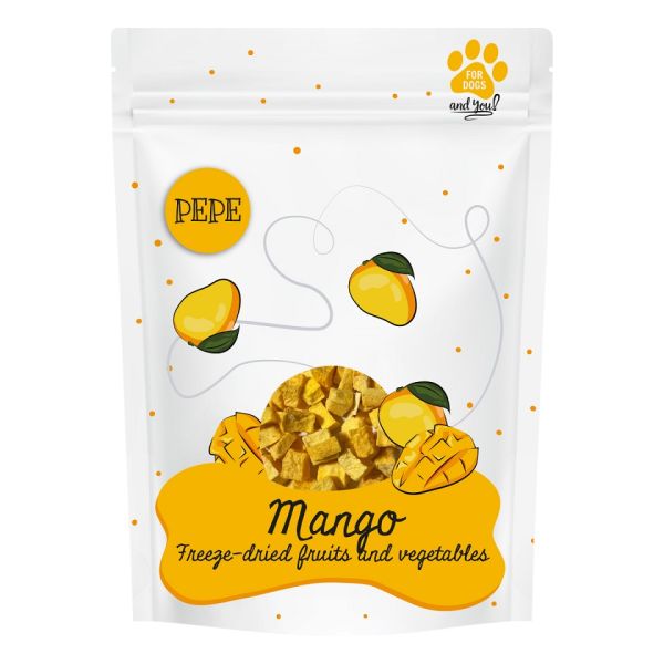 PAKA ZWIERZAKA PEPE Freeze-dried liofilizowane owoce mango dla psa 20 g