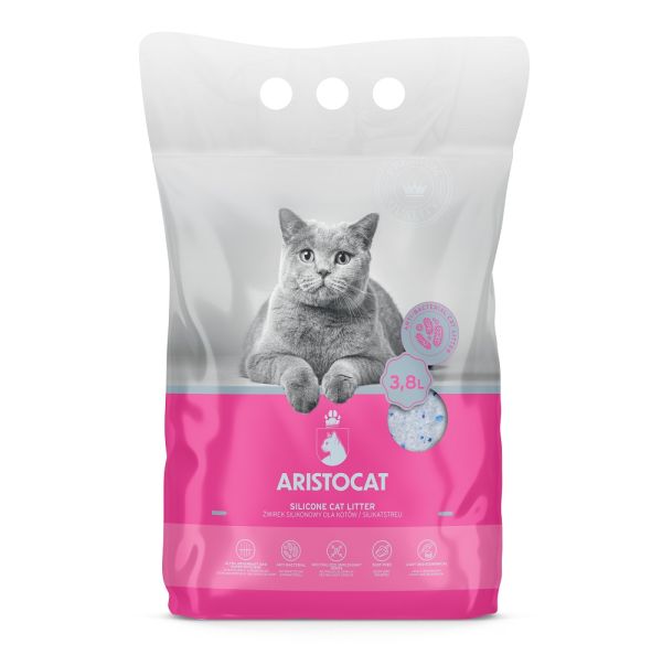 ARISTOCAT Żwirek silikonowy PREMIUM dla kotów bezzapachowy 16x3.8l