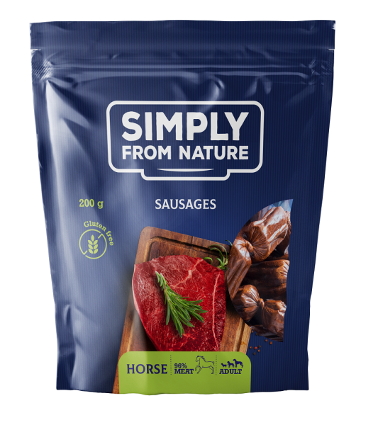 SIMPLY FROM NATURE Naturalne kiełbaski z koniną 200 g