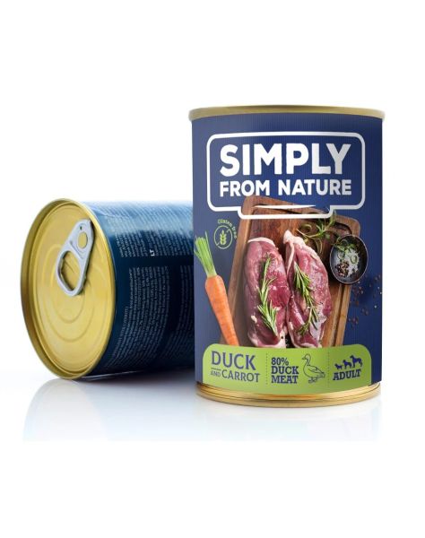 SIMPLY FROM NATURE Mokra karma dla psa Bażant z marchewką 400 g