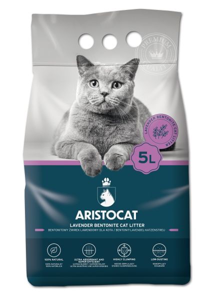 ARISTOCAT Bentonite Plus żwirek bentonitowy lawendowy 5 l