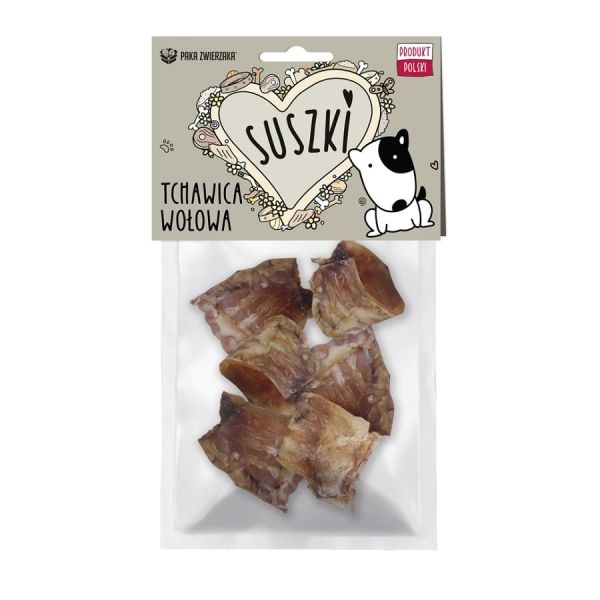 PAKA ZWIERZAKA Suszki Tchawica wołowa 100 g suszone przysmaki dla psa