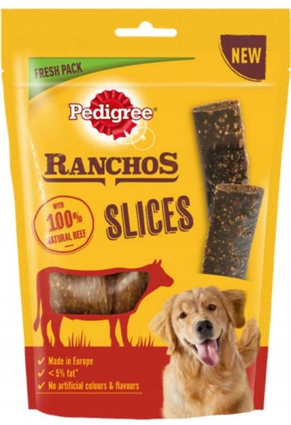 PEDIGREE Ranchos Slices 60g przysmaki dla psów z wołowiną