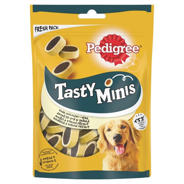 PEDIGREE Tasty Minis o smaku sera i wołowiny 140 g