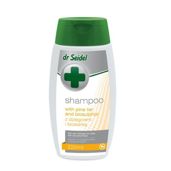 Szampon Dr Seidla z dziegciem i biosiarką dla psów 220 ml