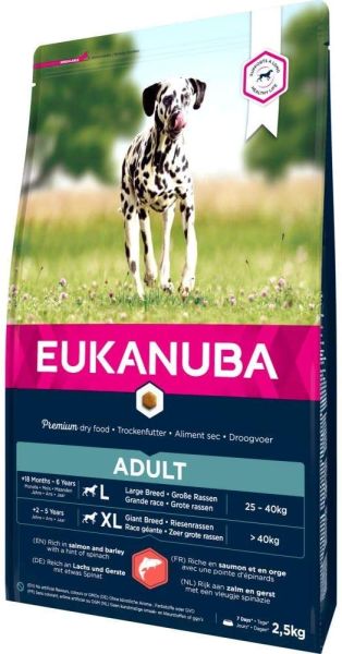 EUKANUBA Dry Base Adult Large Breeds Salmon &amp; Barley 2.5 kg