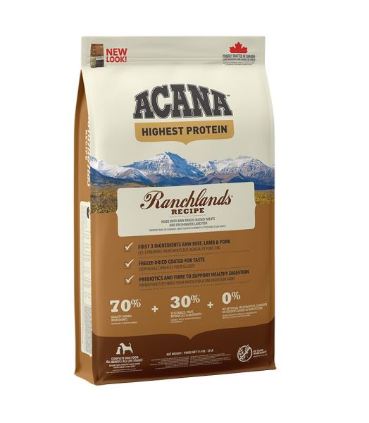 ACANA Highest Protein Ranchlands Dog 11,4 kg