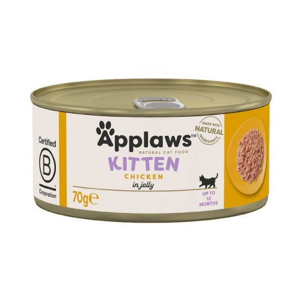 APPLAWS Kitten Chicken Breast mokra karma dla kociąt kurczak w galaretce 70 g