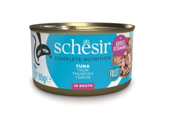 SCHESIR Tuńczyk w bulionie dla kotów 85 g