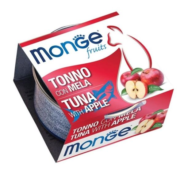 MONGE Fruit Cat Karma dla kota Tuńczyk z jabłkiem 80 g