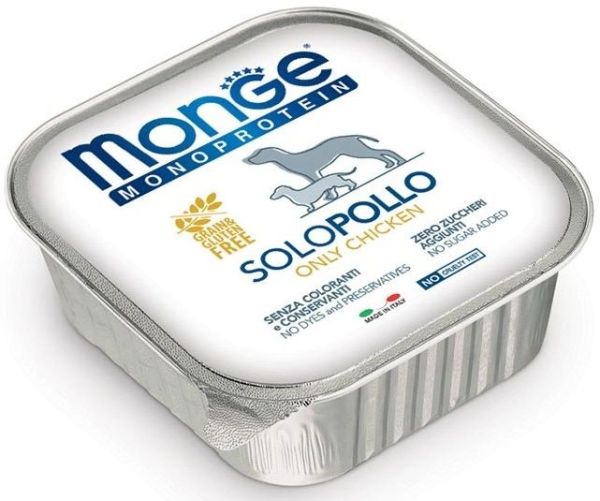 MONGE Monoprotein Solo Karma dla psa z Kurczakiem 150 g