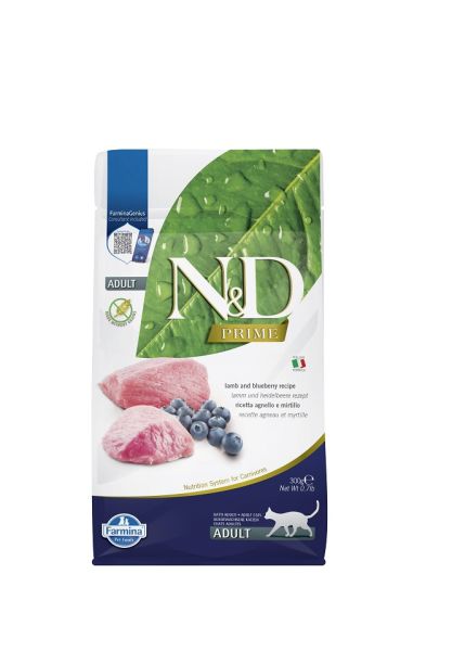 FARMINA N&amp;D Prime lamb &amp; blueberry adult cat 300g