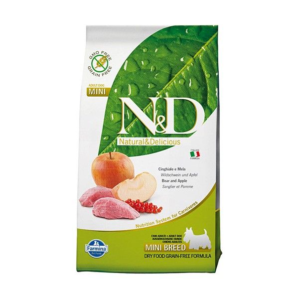 FARMINA N&amp;D Boar &amp; Apple Adult Mini 800 g karma dla psów małych ras