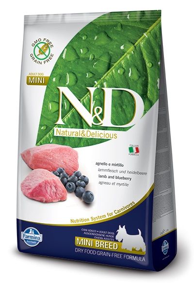 FARMINA N&amp;D Lamb &amp; Blueberry Adult Mini 2.5 kg