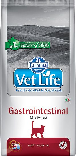 FARMINA Vet Life Cat Gastrointestinal 10 kg karma dla kotów z chorobami układu pokarmowego