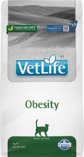 FARMINA Vet Life Obesity Cat 2 kg sucha karma dla kota z nadwagą