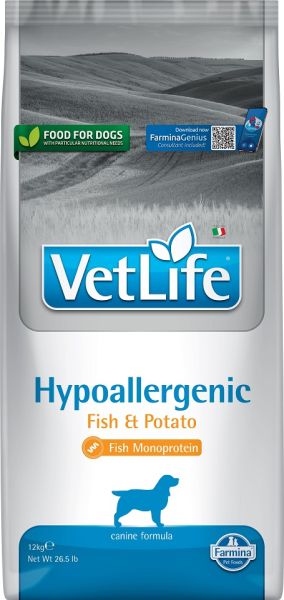 FARMINA Vet Life Hypoallergenic Fish & Potato 12 kg karma dla psa z alergią