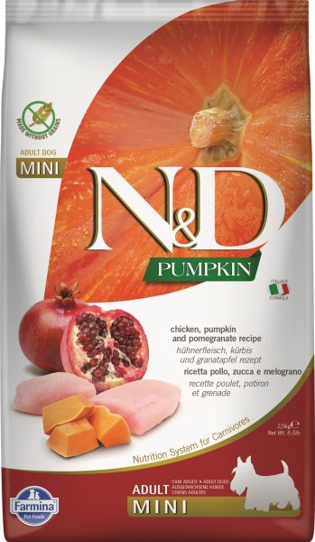 FARMINA N&amp;D Pumpkin Adult Mini Chicken &amp; pomegranate 2,5 kg